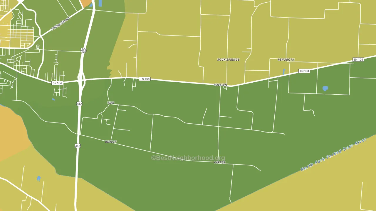 RoEllen, TN block-group voter-turnout map
