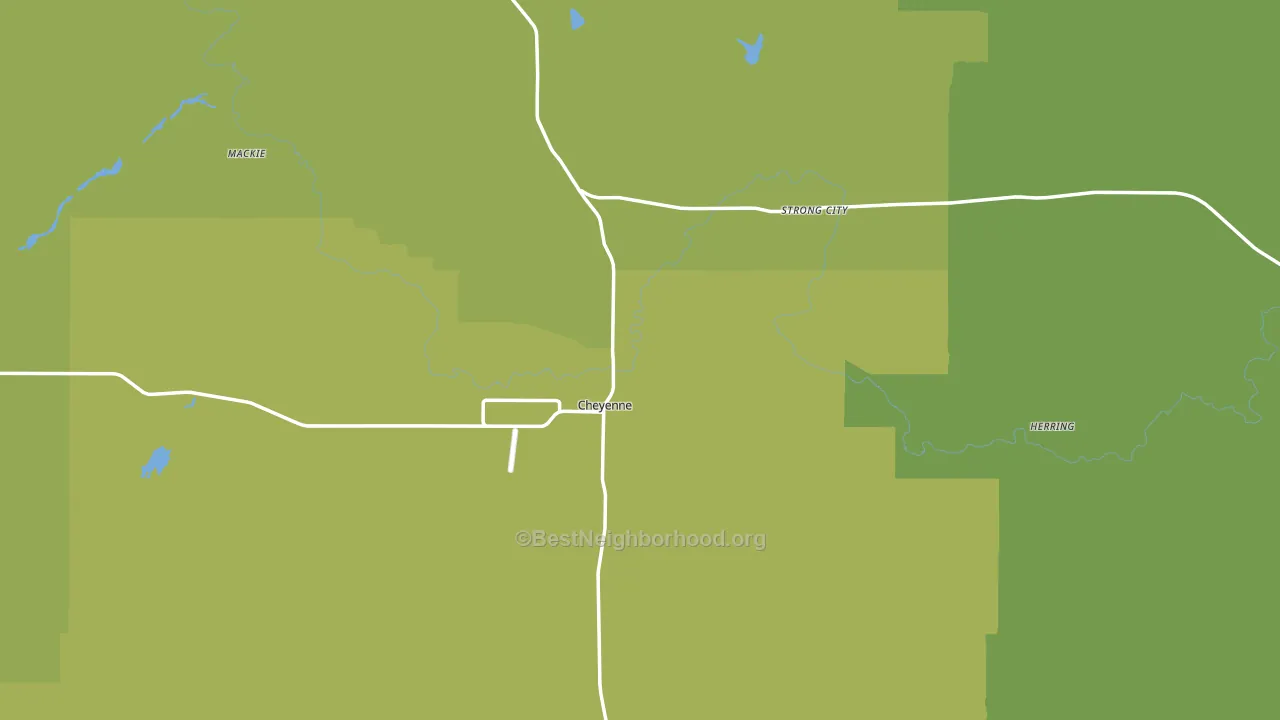 Roger Mills County, OK block-group voter-turnout map