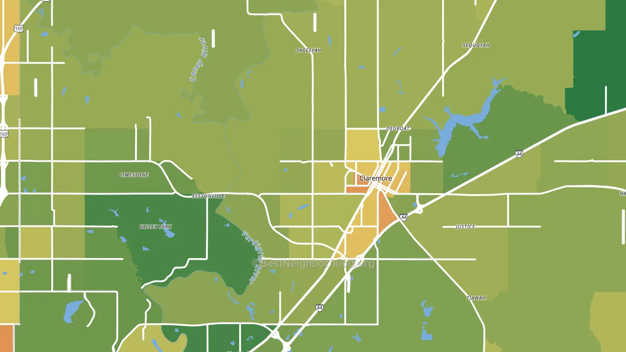 Rogers County, OK block-group voter-turnout map