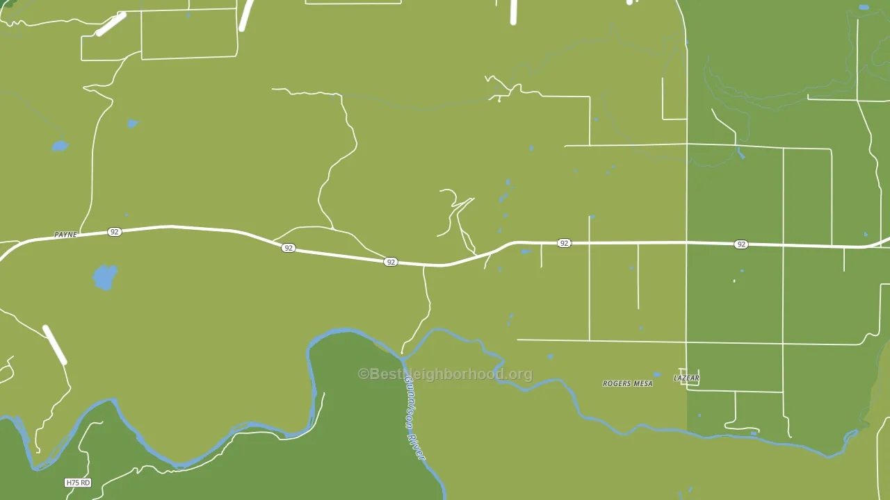 Rogers Mesa, CO block-group voter-turnout map