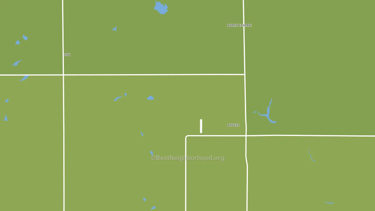 Rogers, ND block-group voter-turnout map