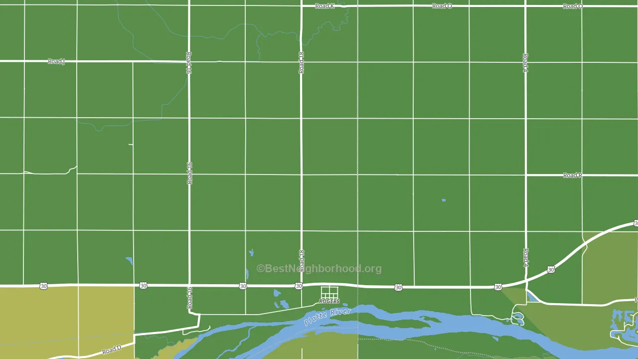 Rogers, NE block-group voter-turnout map