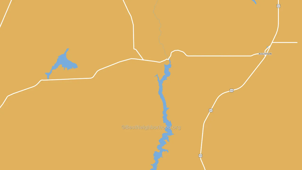 Rogerson, ID block-group voter-turnout map
