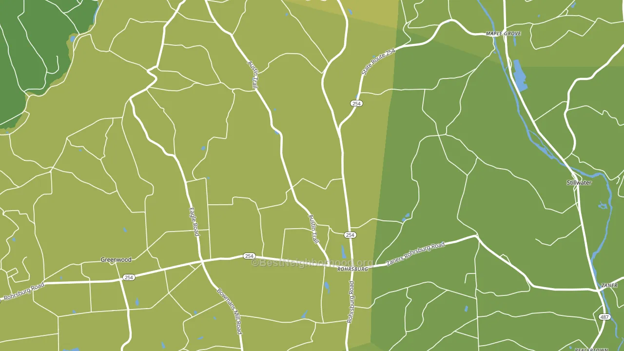 Rohrsburg, PA block-group voter-turnout map