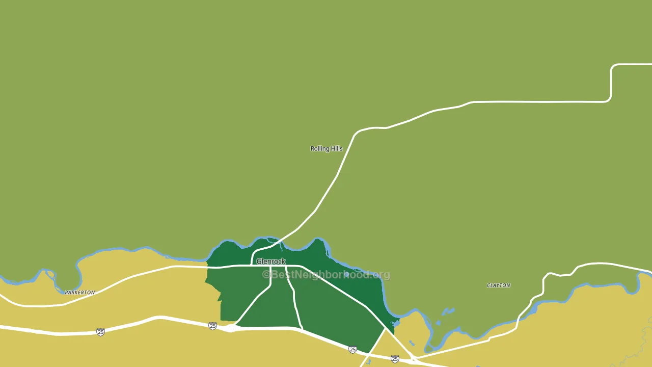 Rolling Hills, WY block-group voter-turnout map