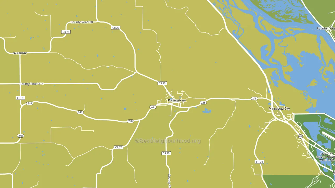 Rollingstone, MN block-group voter-turnout map