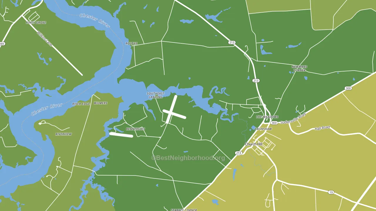 Rolphs, MD block-group voter-turnout map