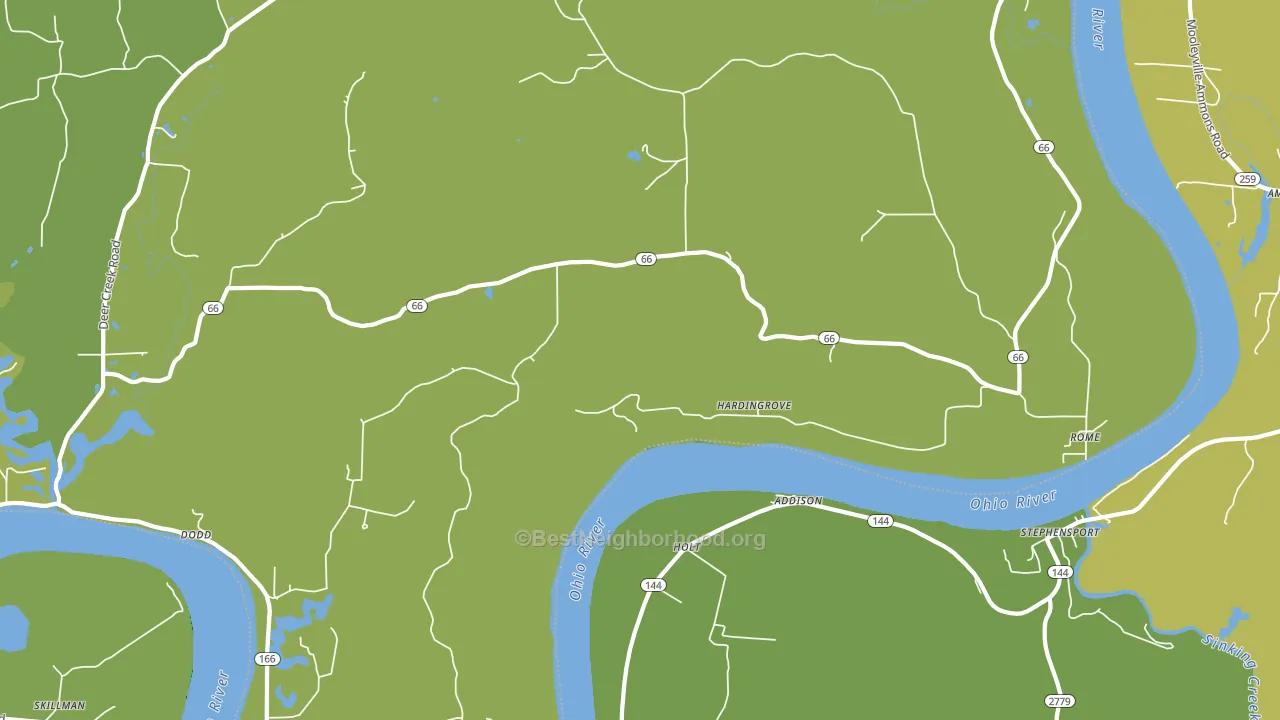 Rome, IN block-group voter-turnout map