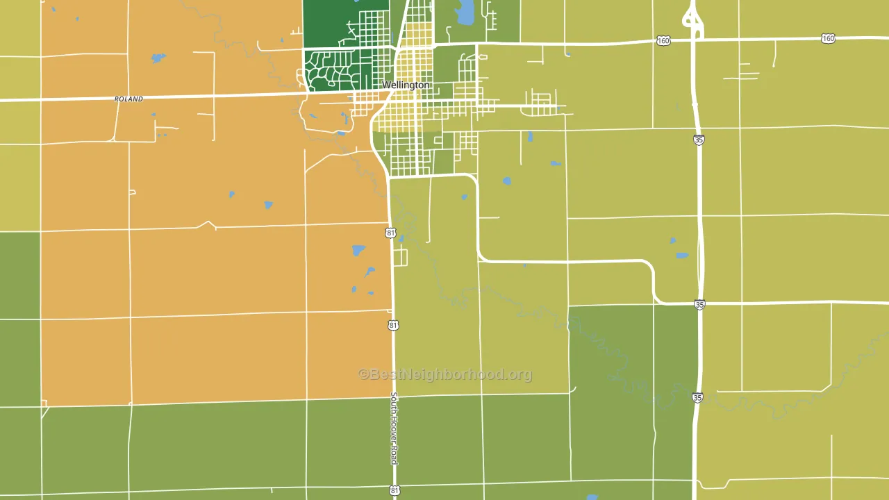 Rome, KS block-group voter-turnout map