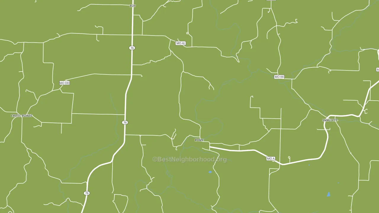 Rome, MO block-group voter-turnout map