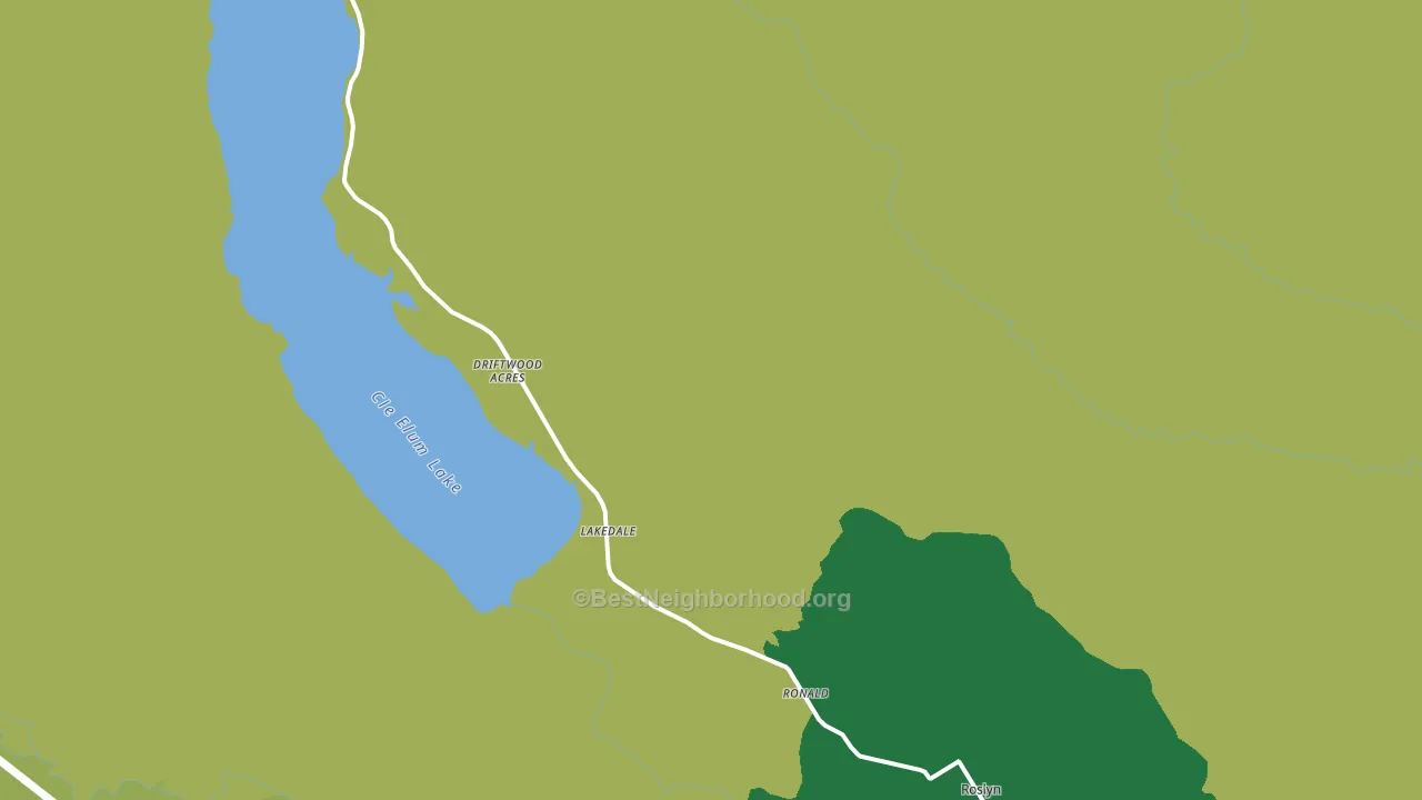 Ronald, WA block-group voter-turnout map