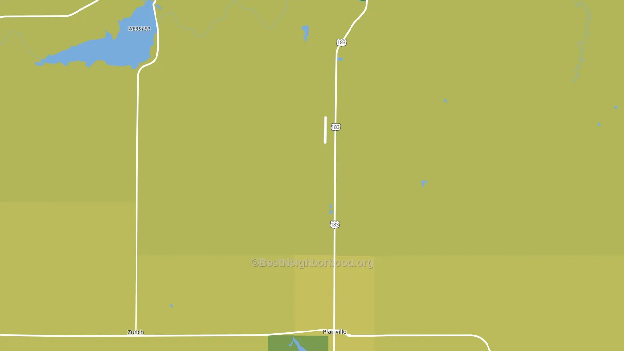 Rooks County, KS block-group voter-turnout map