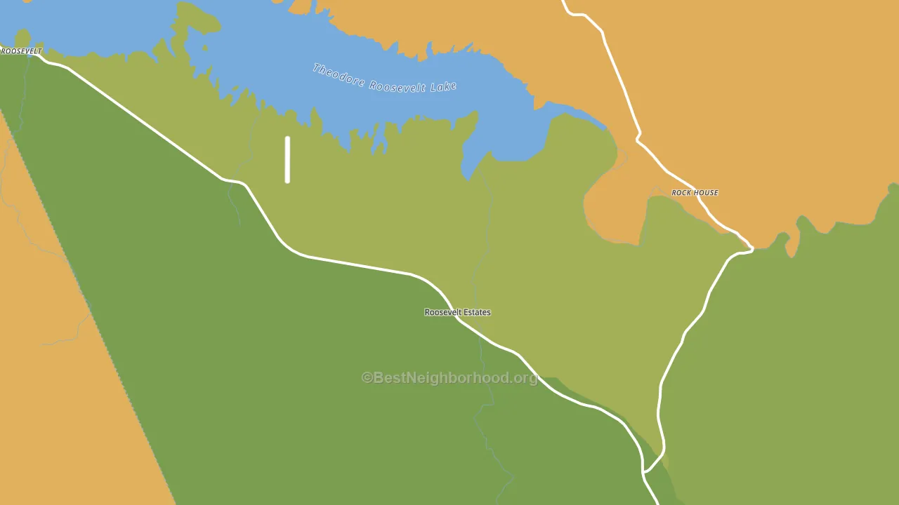 Roosevelt, AZ block-group voter-turnout map