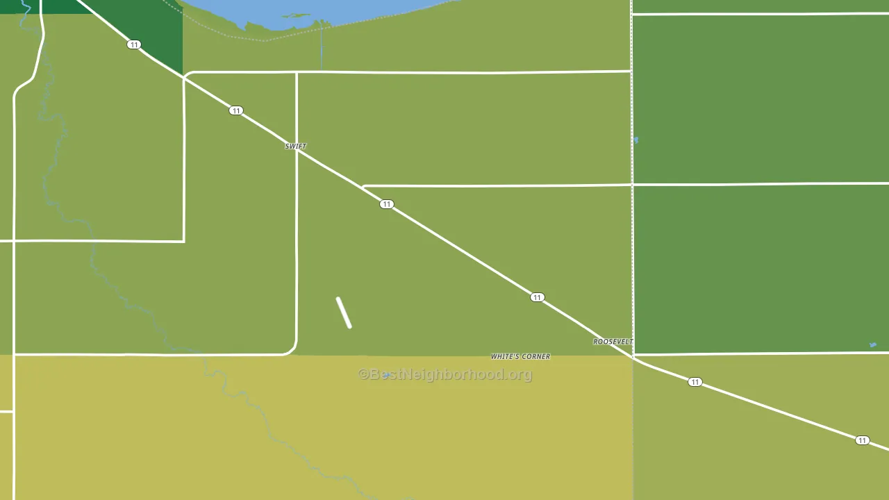 Roosevelt, MN block-group voter-turnout map