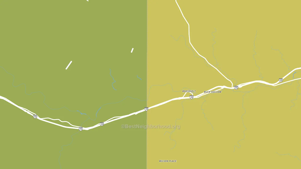 Roosevelt, TX block-group voter-turnout map