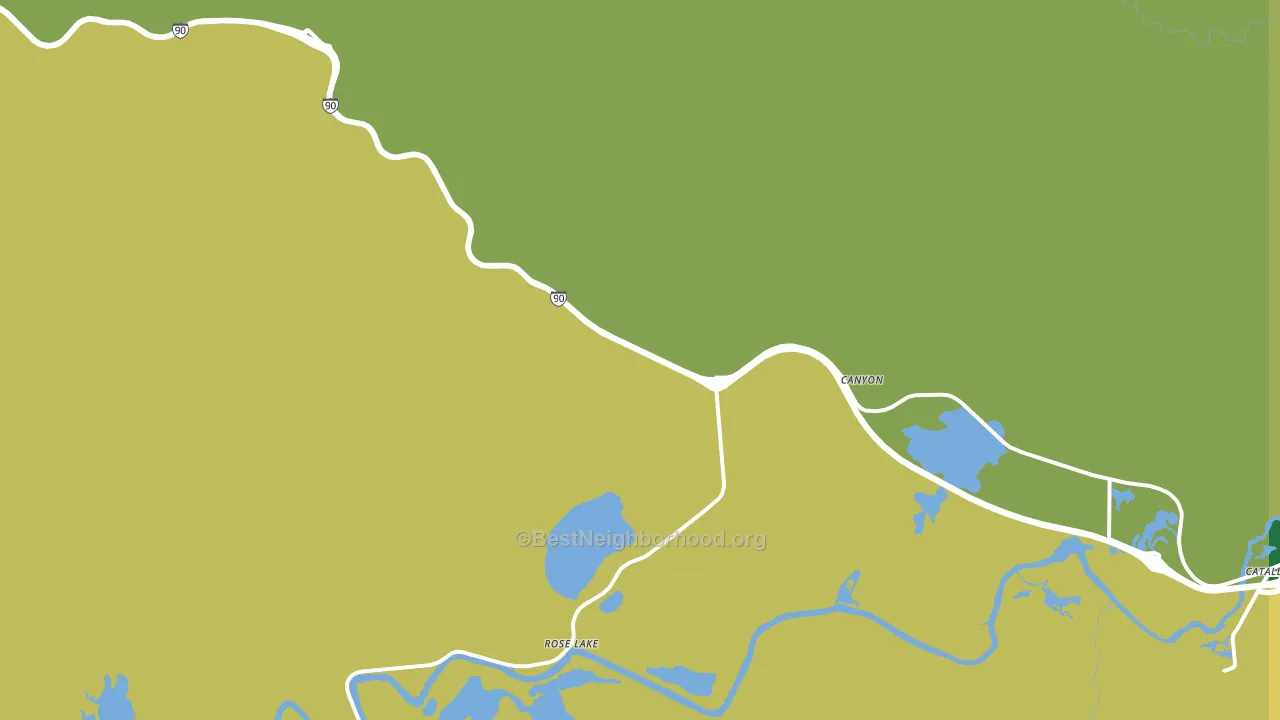 Rose Lake, ID block-group voter-turnout map