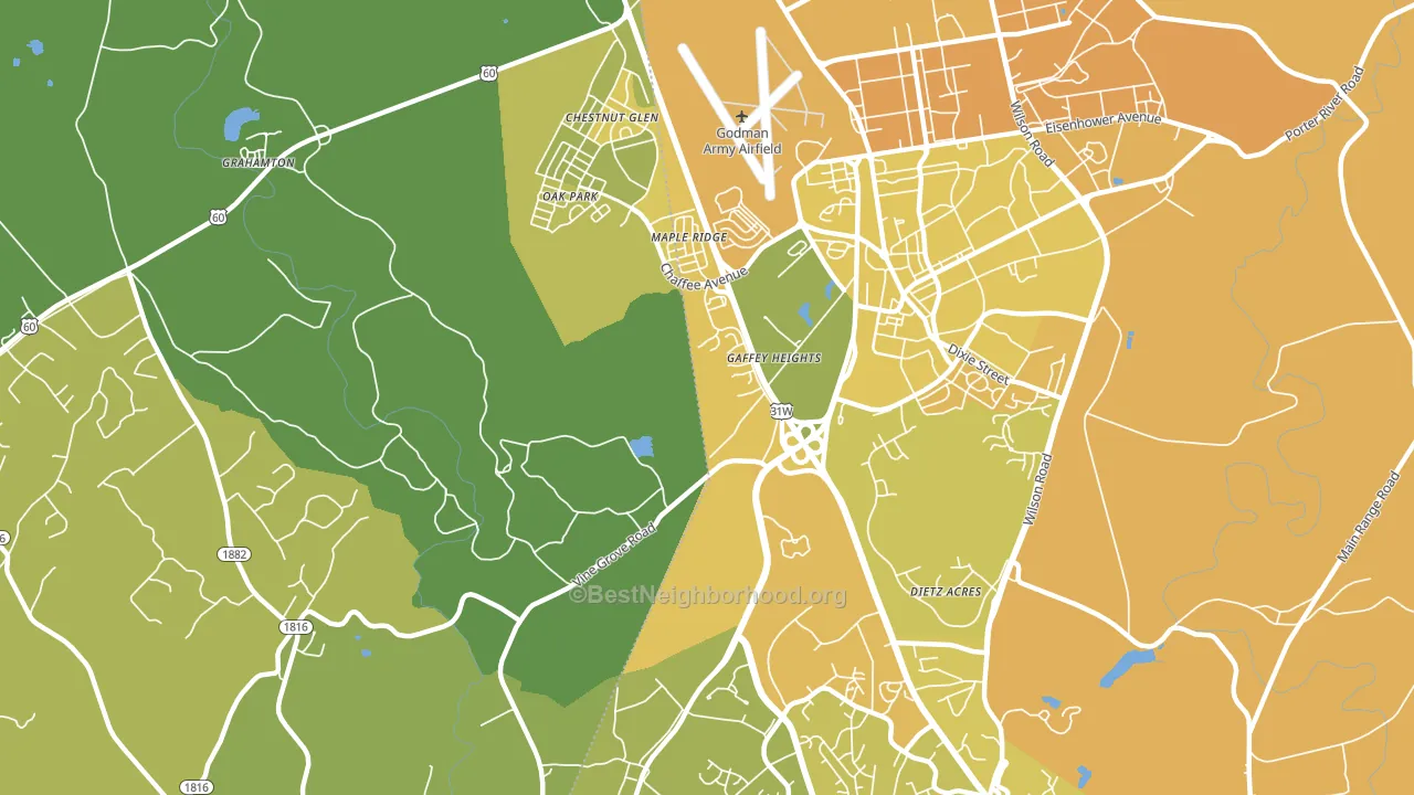 Rose Terrace, KY block-group voter-turnout map