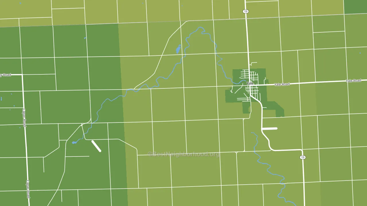 Roseburg, MI block-group voter-turnout map