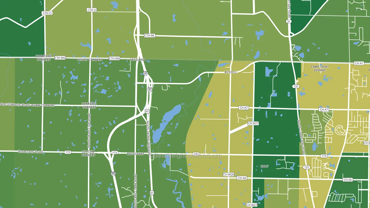 Rosecrans, IL block-group voter-turnout map