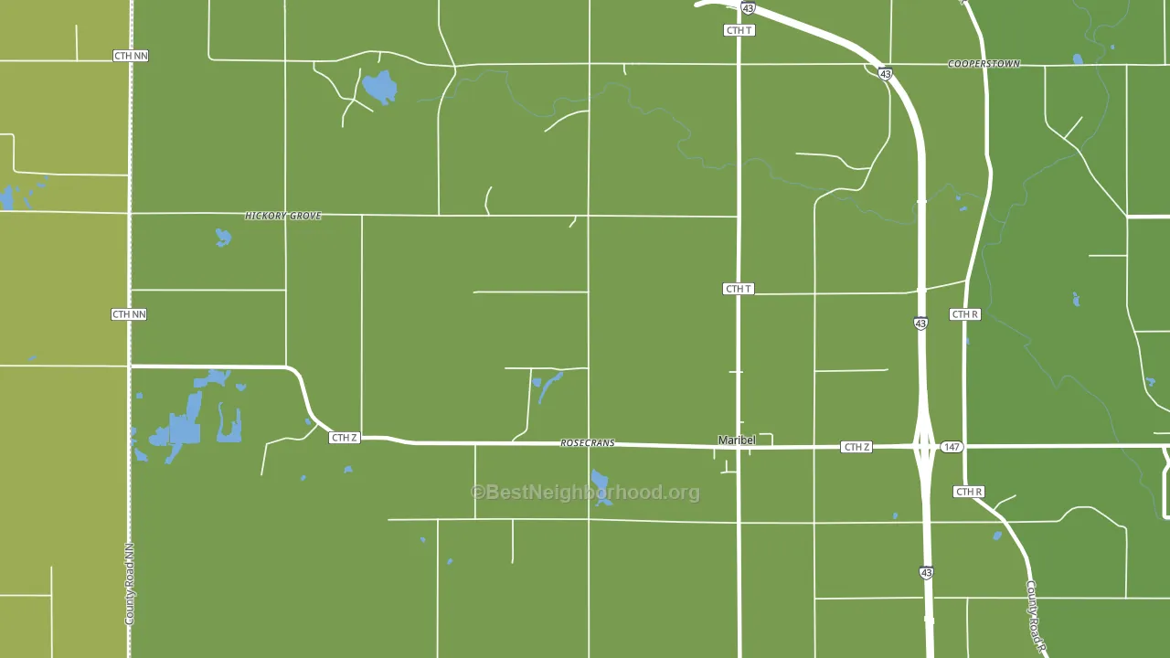 Rosecrans, WI block-group voter-turnout map