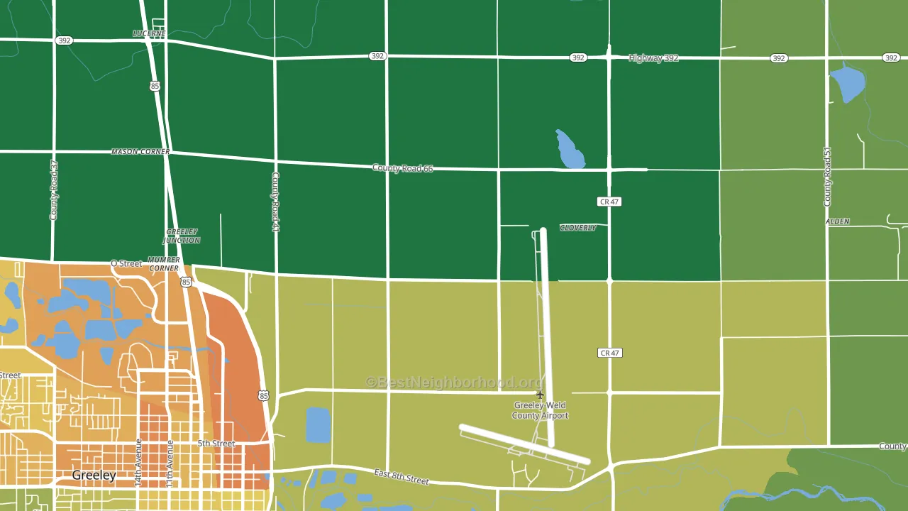 Rosedale, CO block-group voter-turnout map