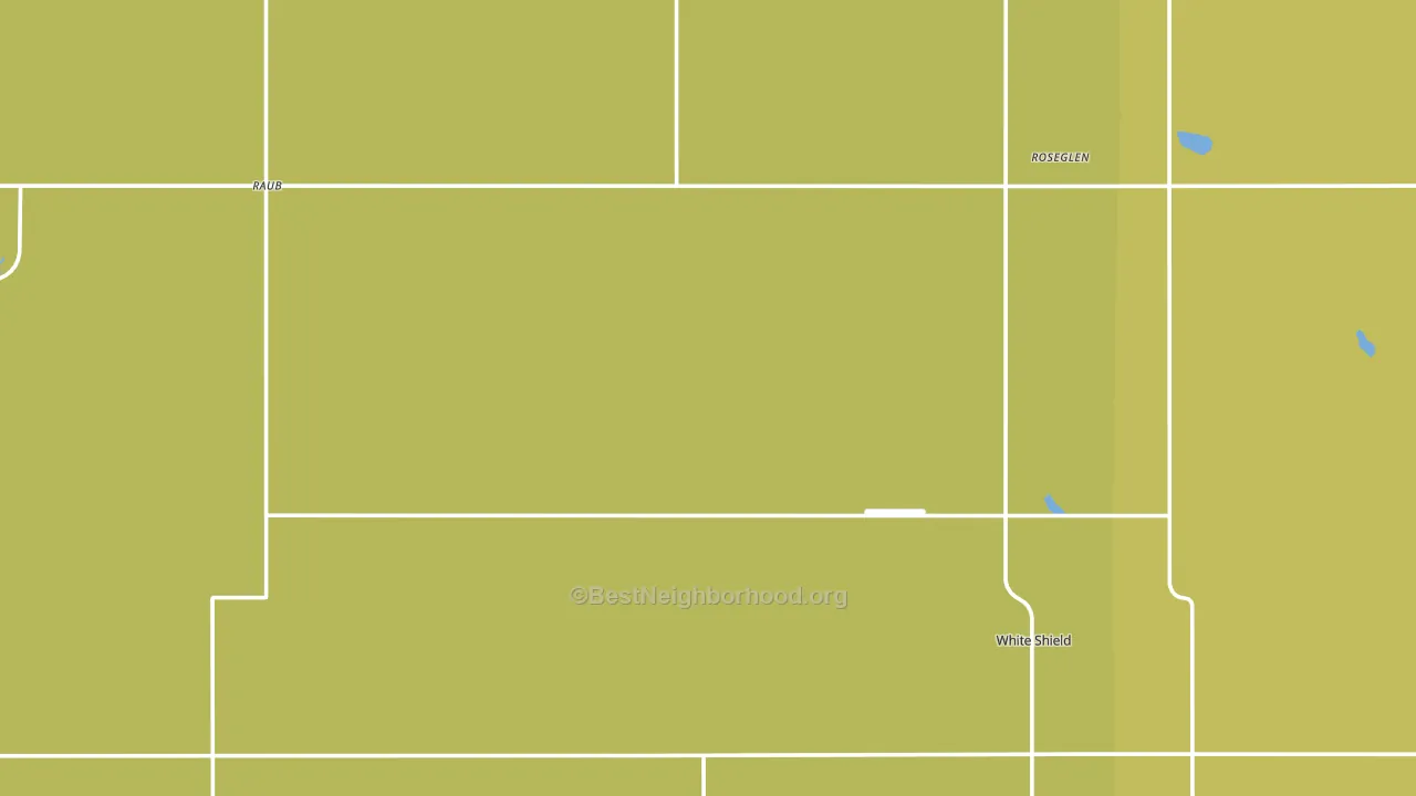 Roseglen, ND block-group voter-turnout map