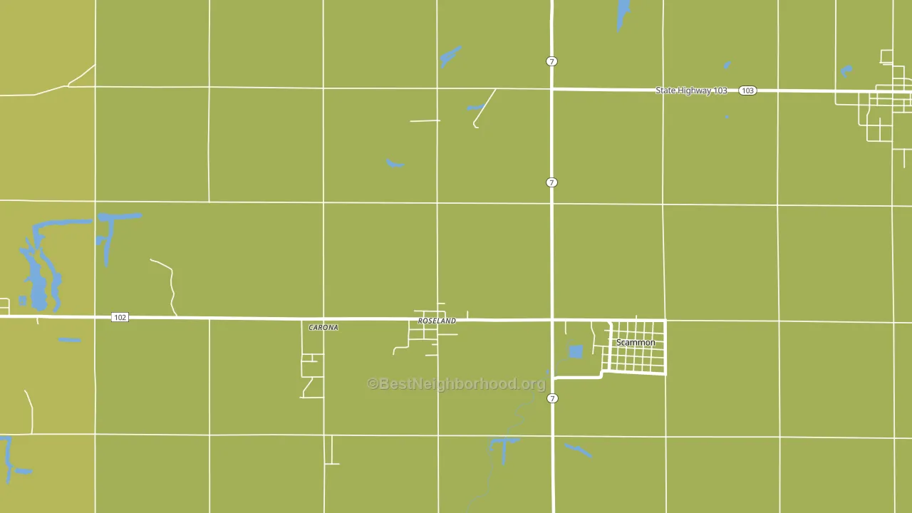 Roseland, KS block-group voter-turnout map