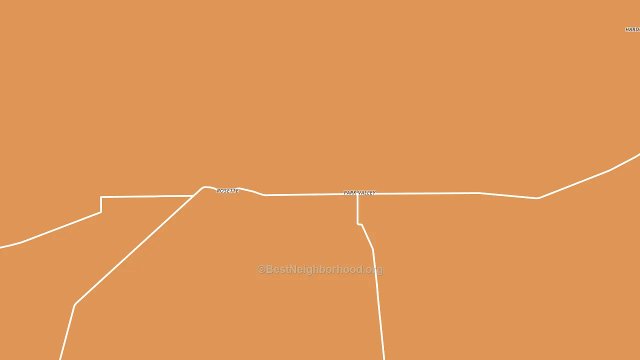 Rosette, UT block-group voter-turnout map