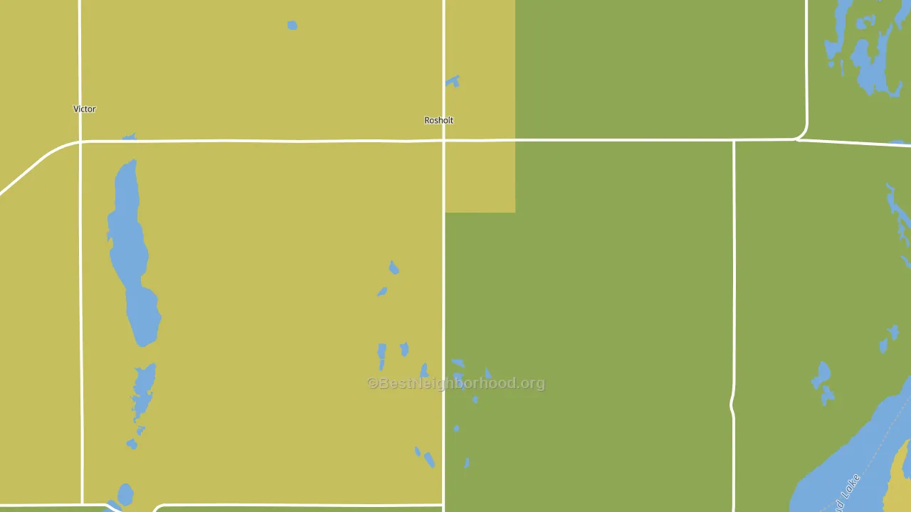Rosholt, SD block-group voter-turnout map