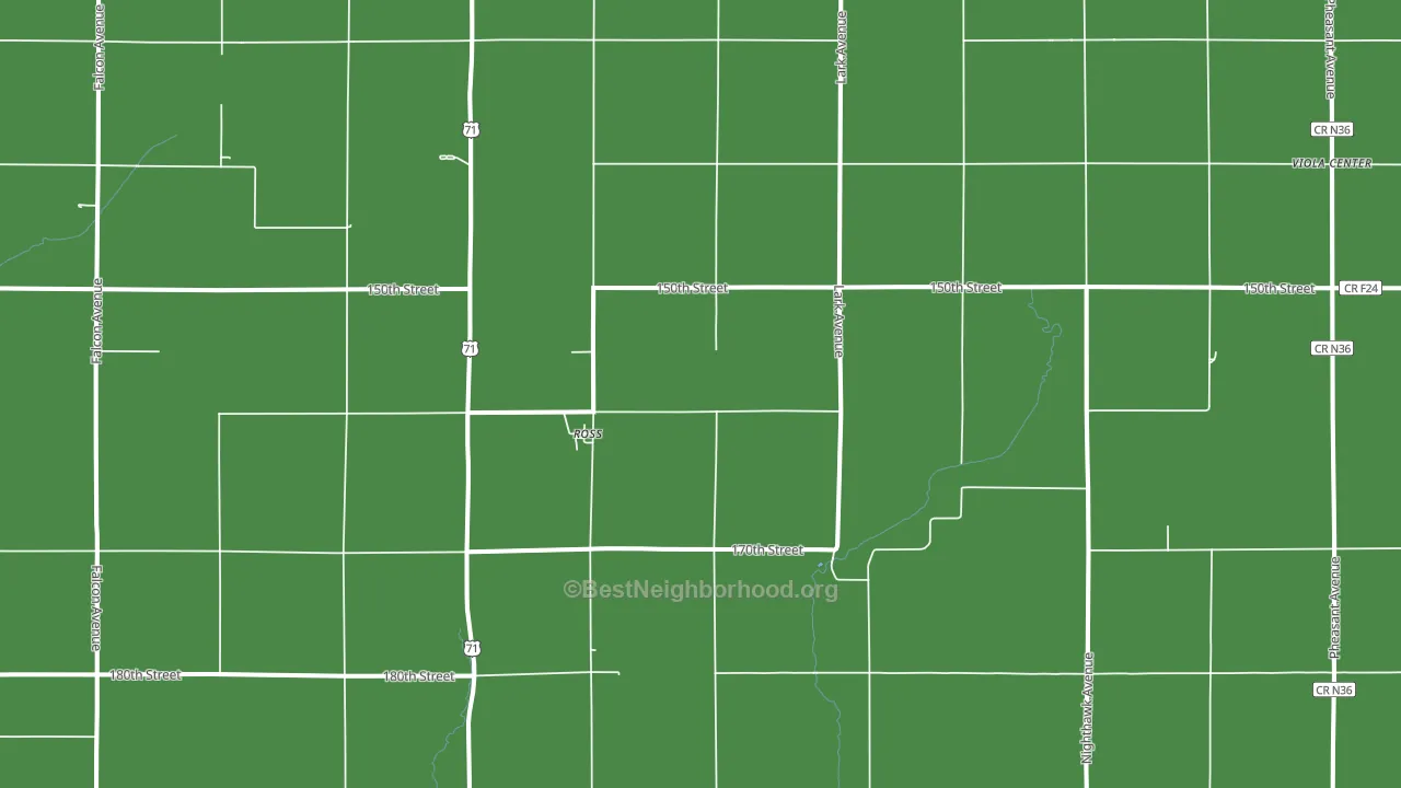 Ross, IA block-group voter-turnout map