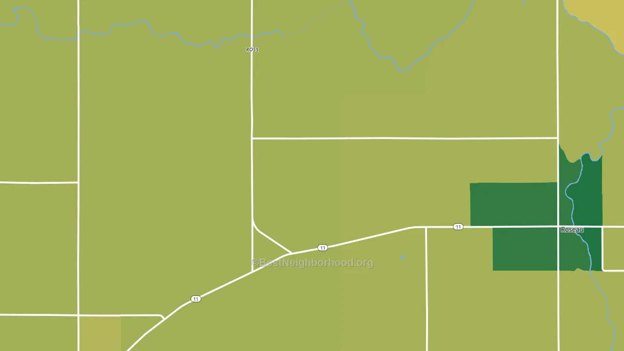 Ross, MN block-group voter-turnout map