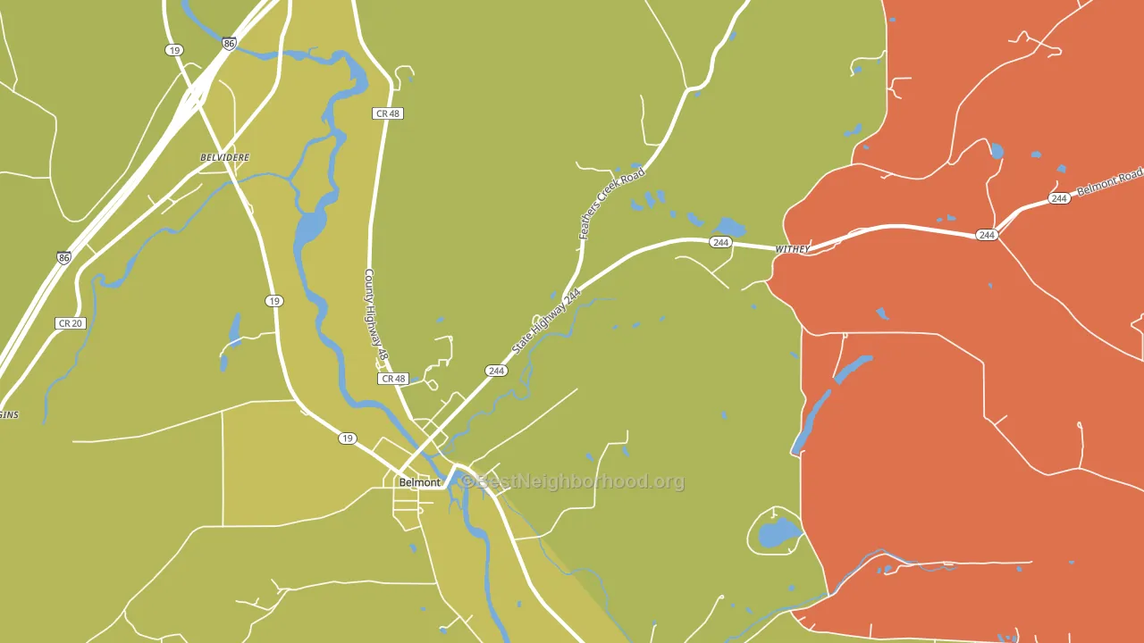 Rossburg, NY block-group voter-turnout map