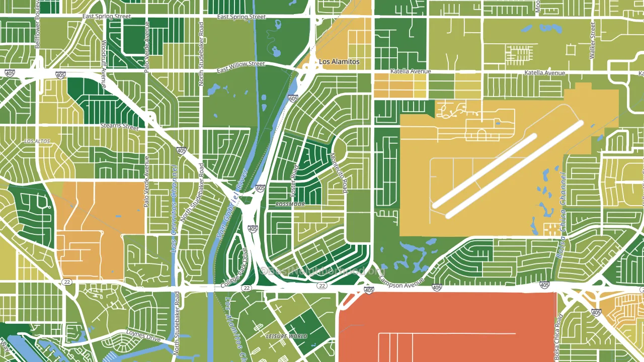 Rossmoor, CA block-group voter-turnout map