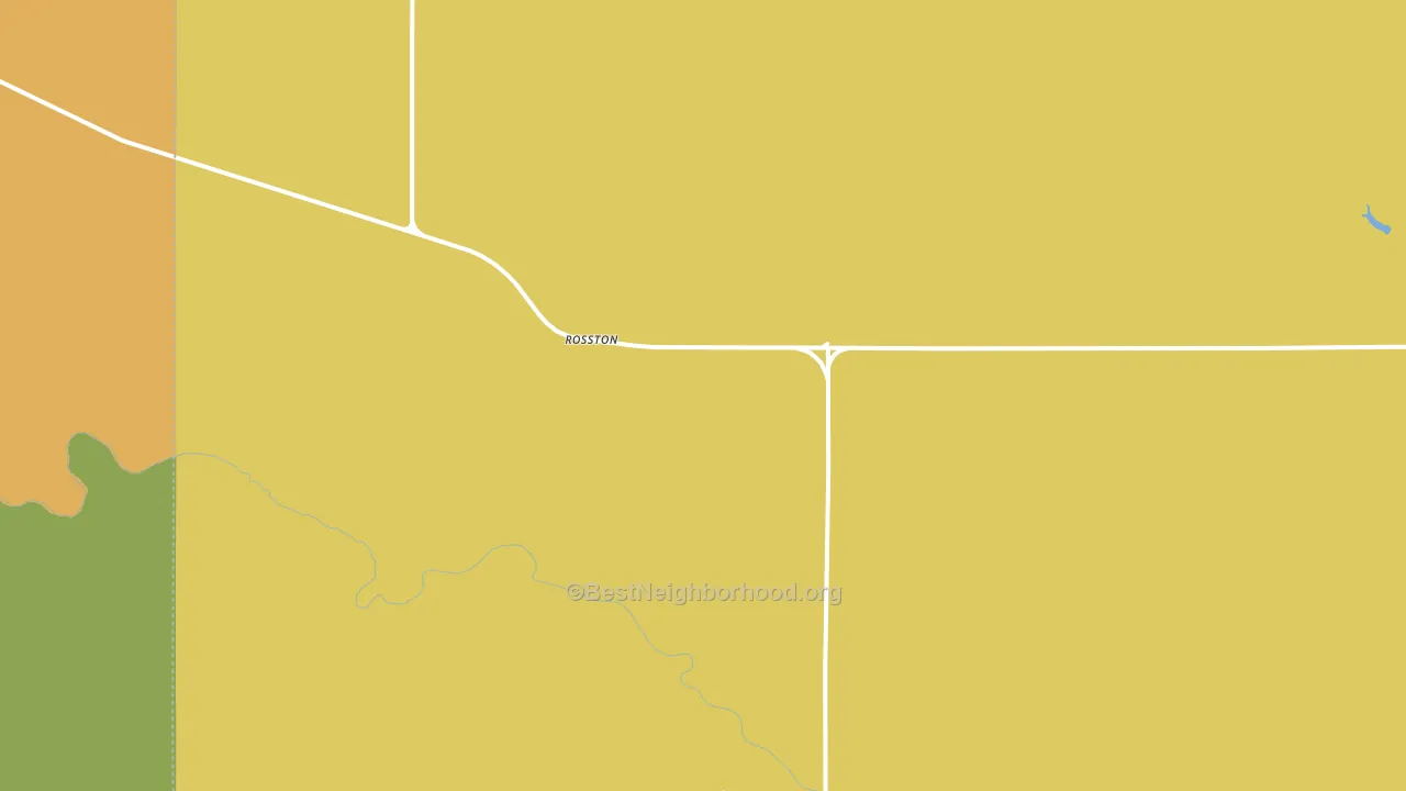 Rosston, OK block-group voter-turnout map