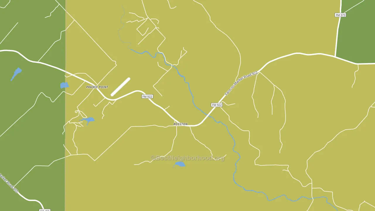 Rosston, TX block-group voter-turnout map