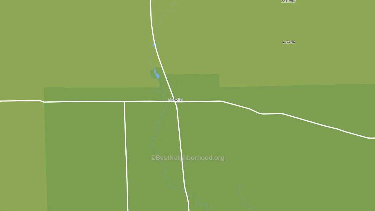 Rossville, IL block-group voter-turnout map