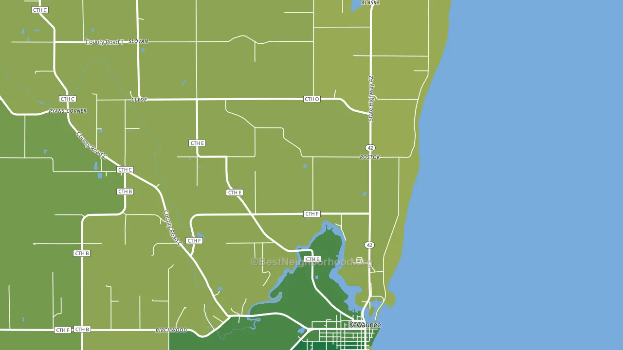 Rostok, WI block-group voter-turnout map
