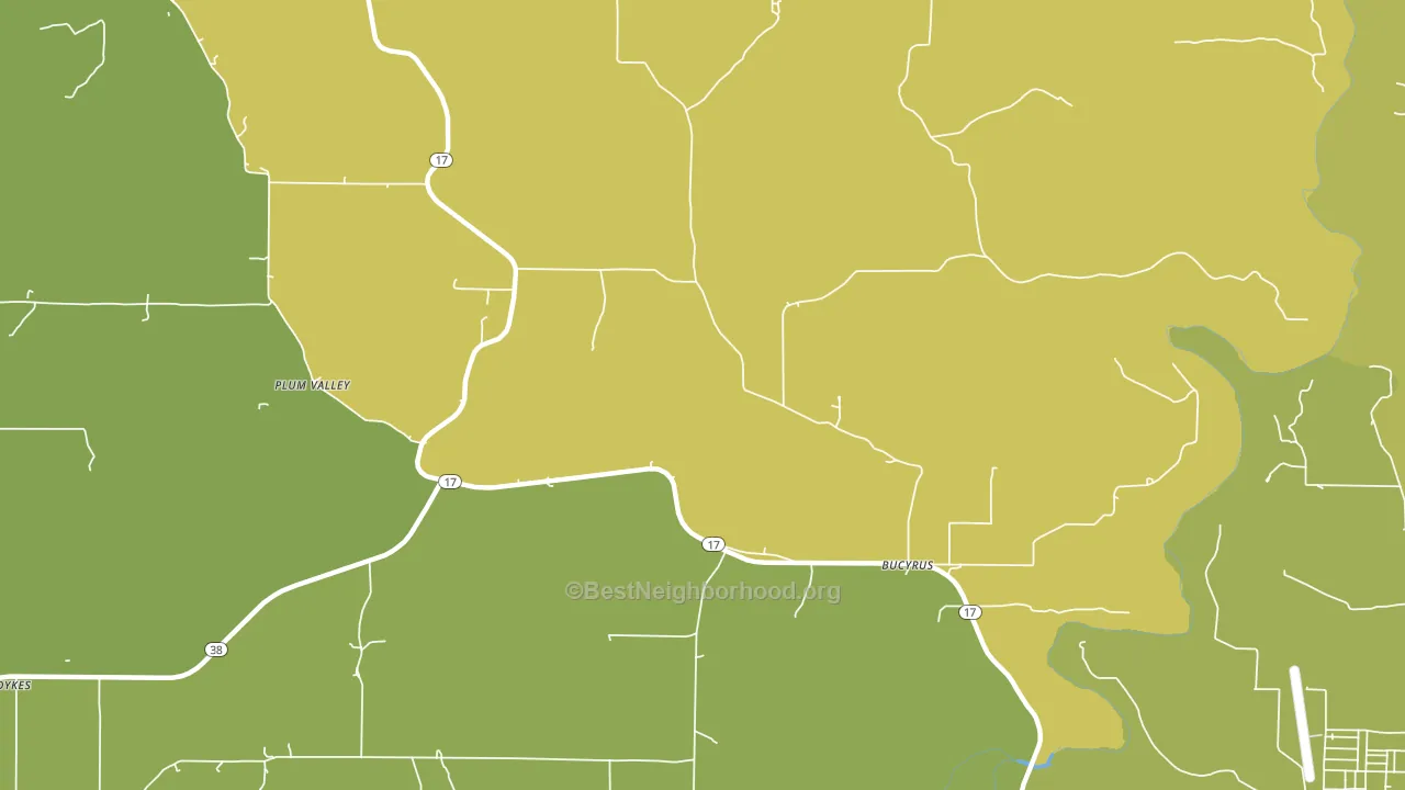 Roubidoux, MO block-group voter-turnout map