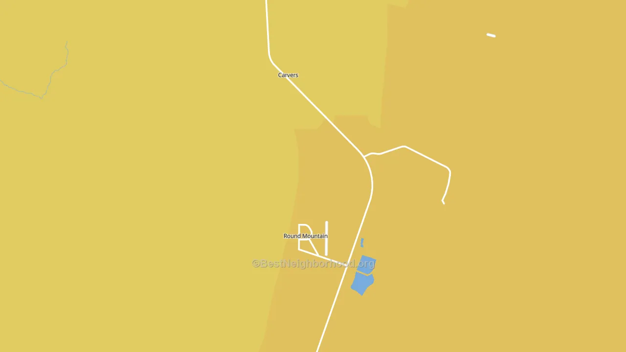 Round Mountain, NV block-group voter-turnout map
