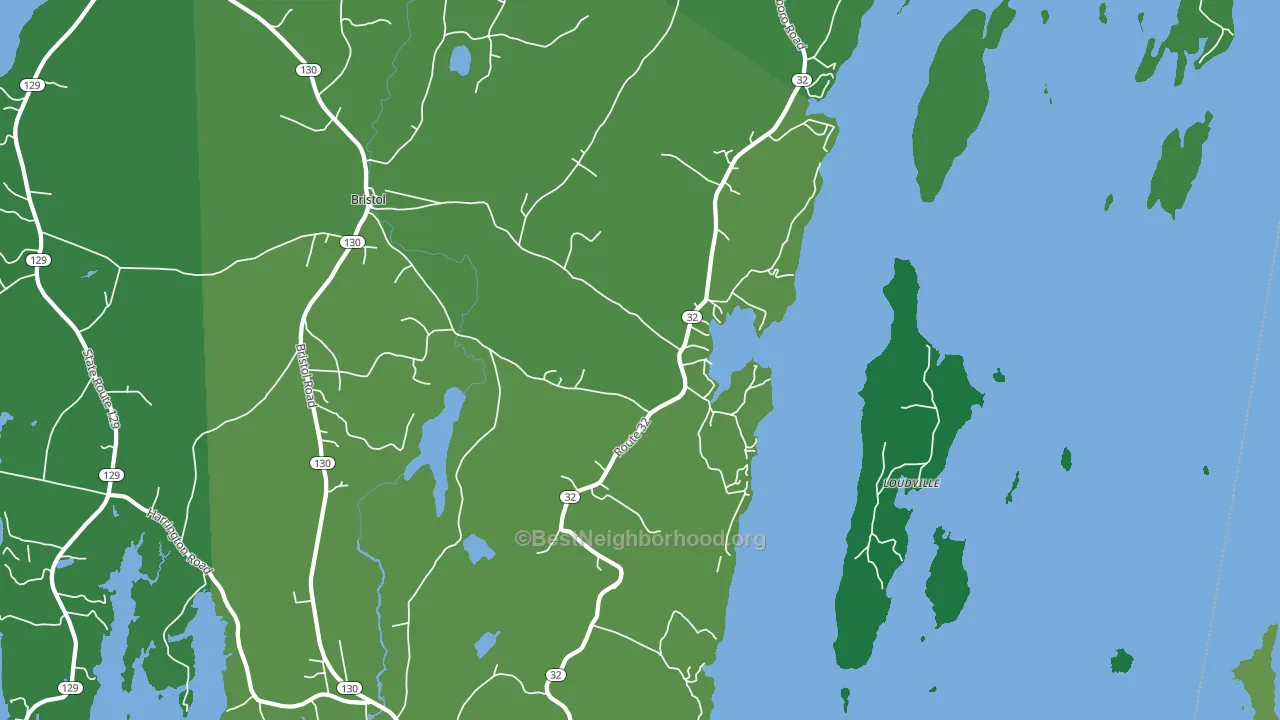 Round Pond, ME block-group voter-turnout map