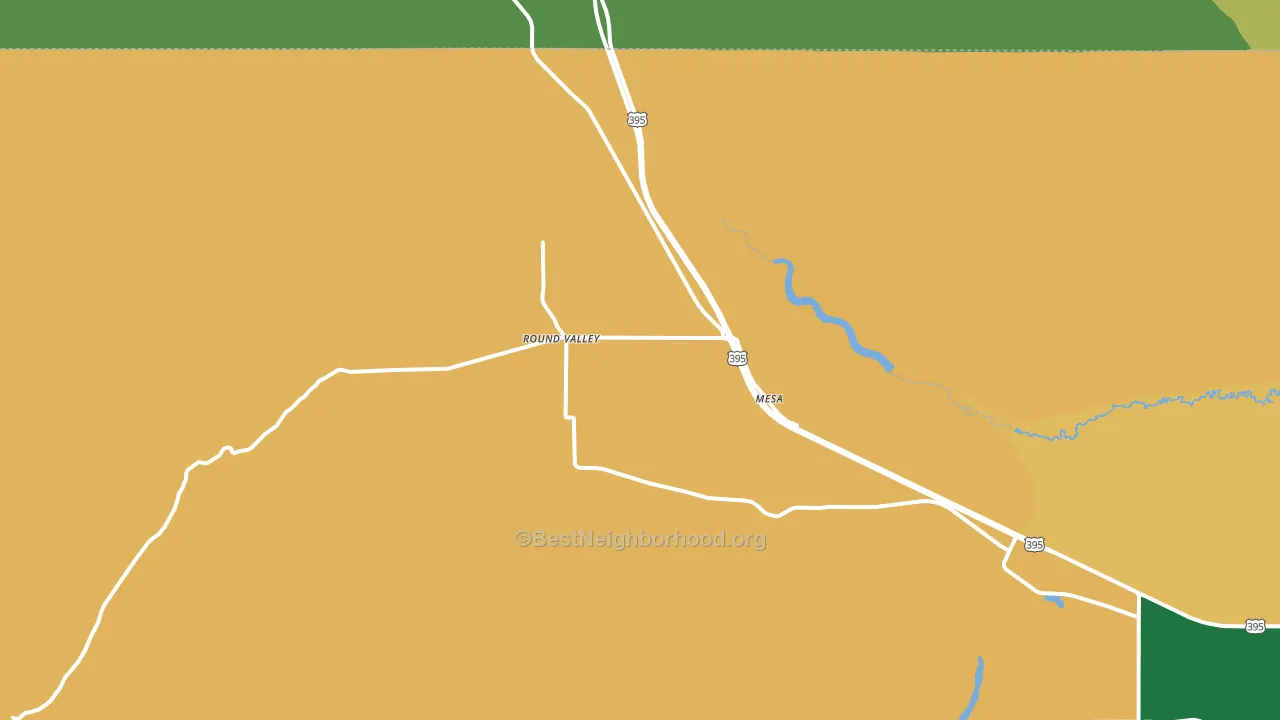 Round Valley, CA block-group voter-turnout map