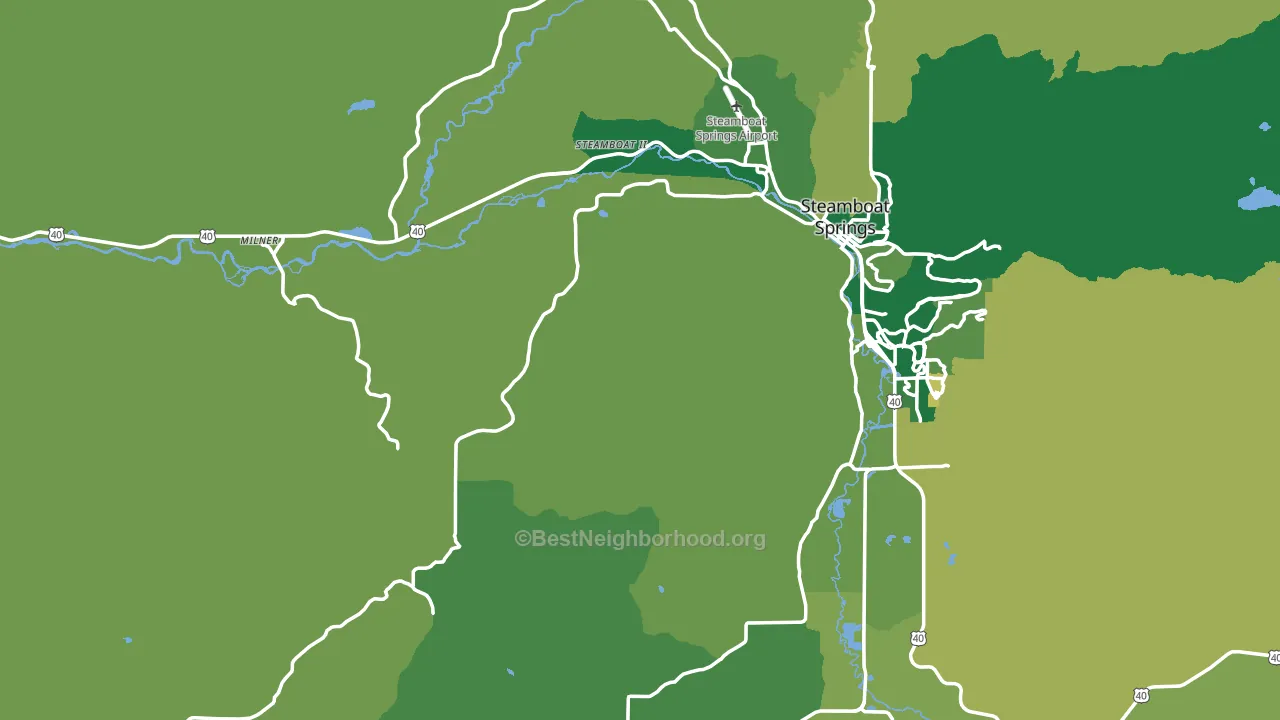 Routt County, CO block-group voter-turnout map