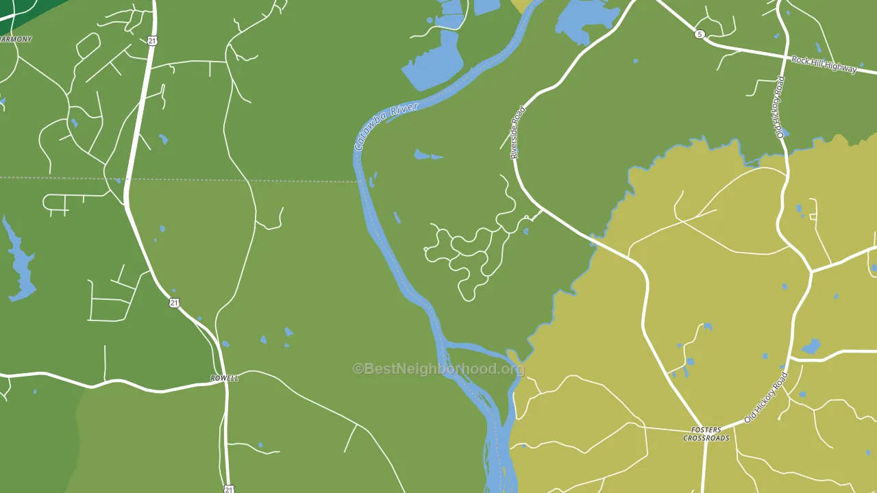 Rowell, SC block-group voter-turnout map