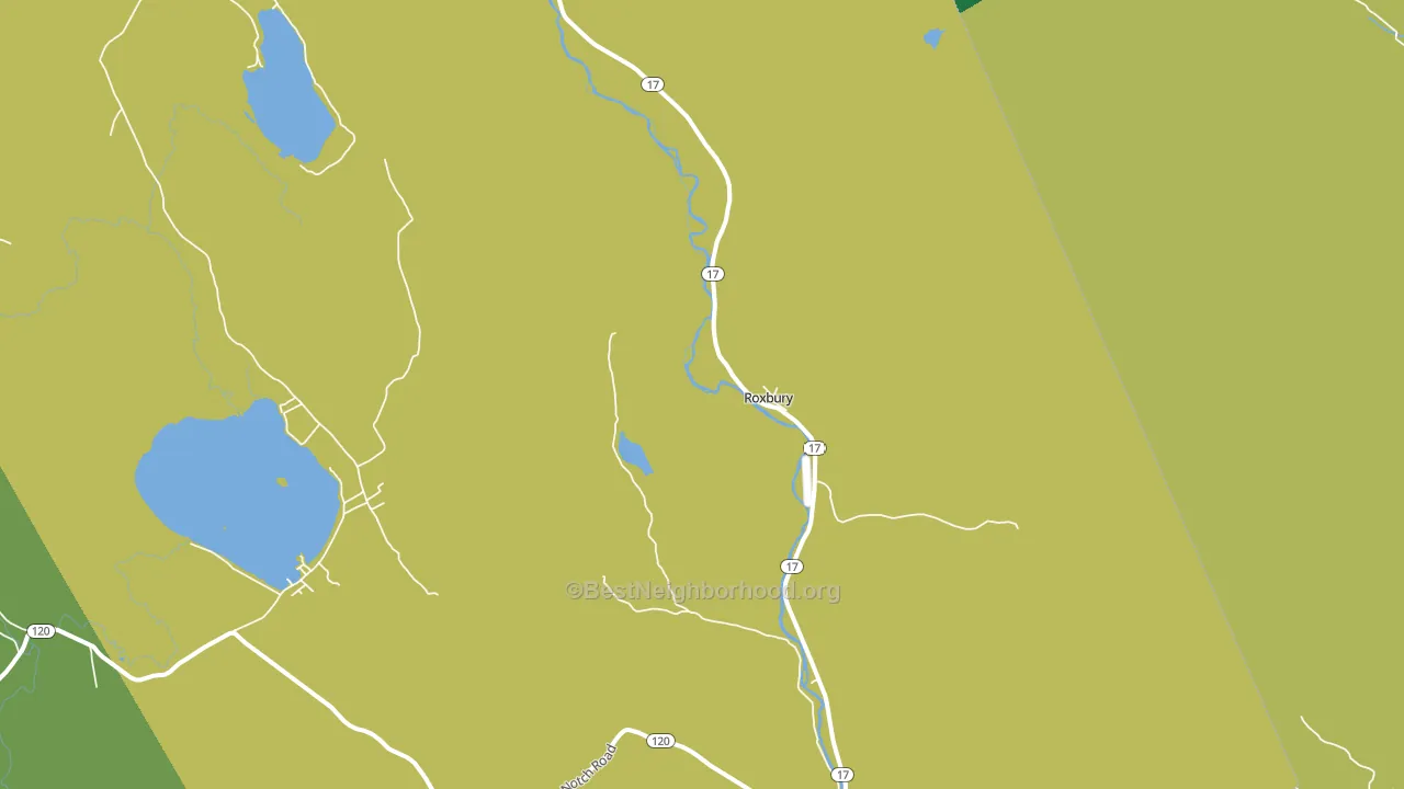 Roxbury, ME block-group voter-turnout map