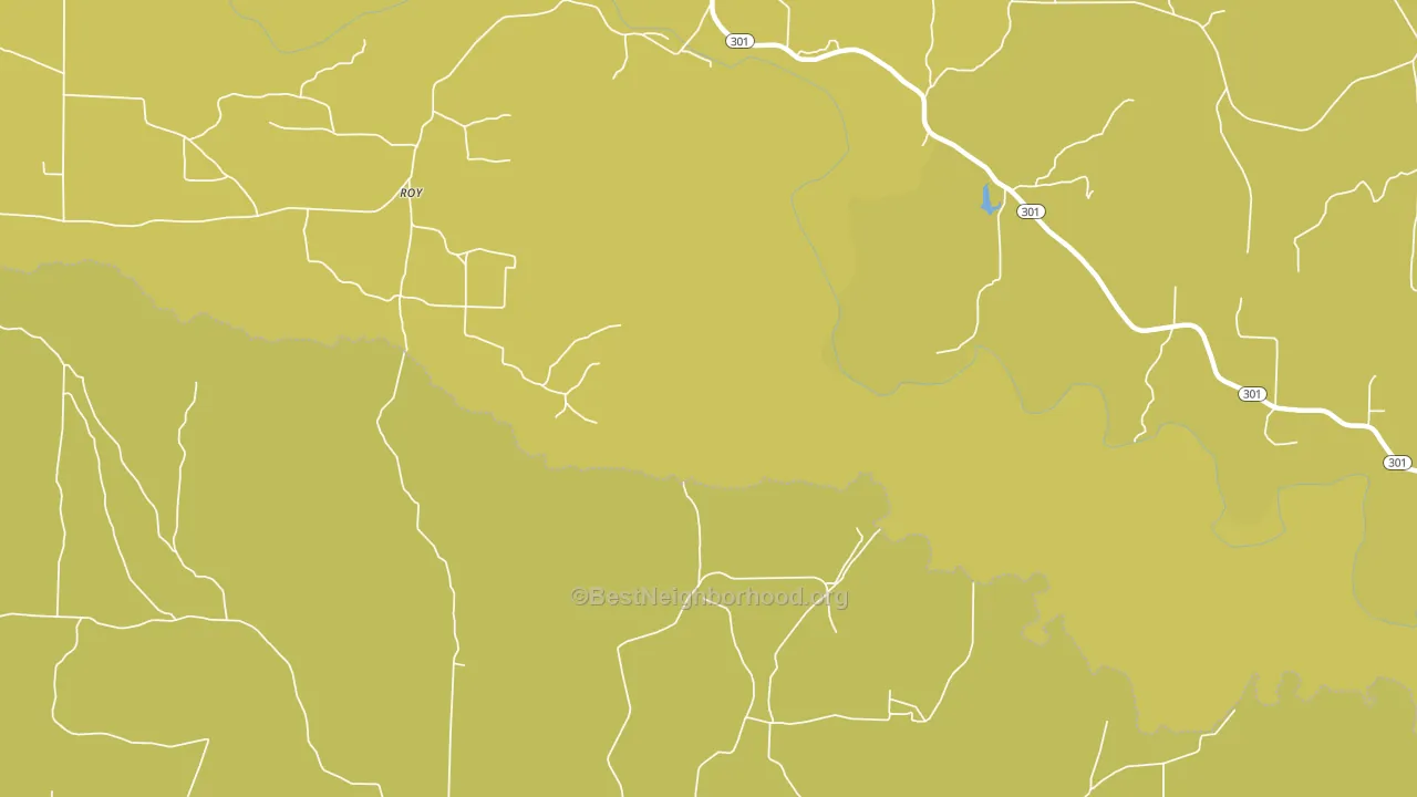 Roy, AR block-group voter-turnout map