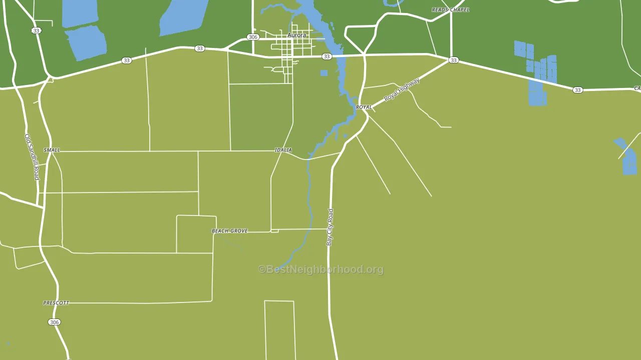 Royal, NC block-group voter-turnout map