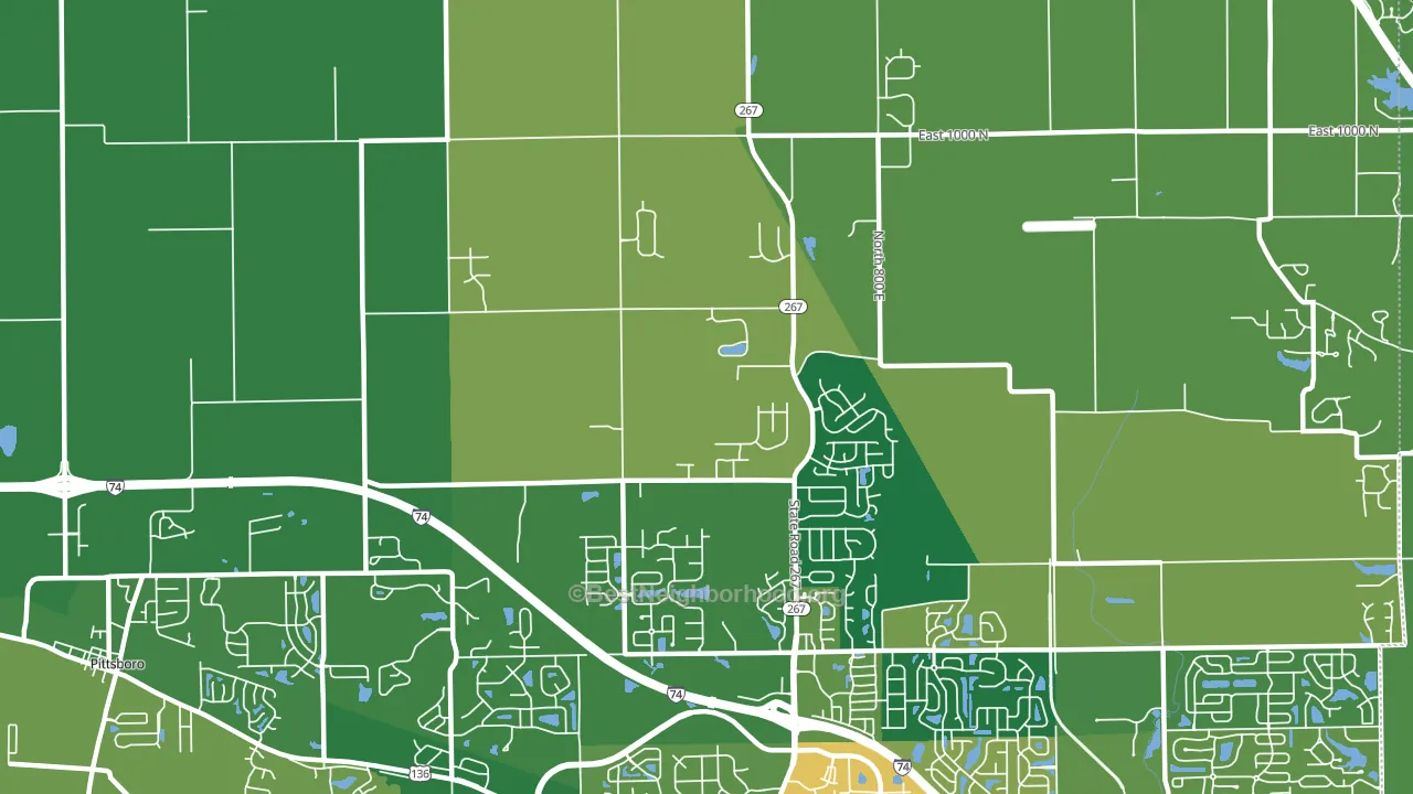Royalton, IN block-group voter-turnout map