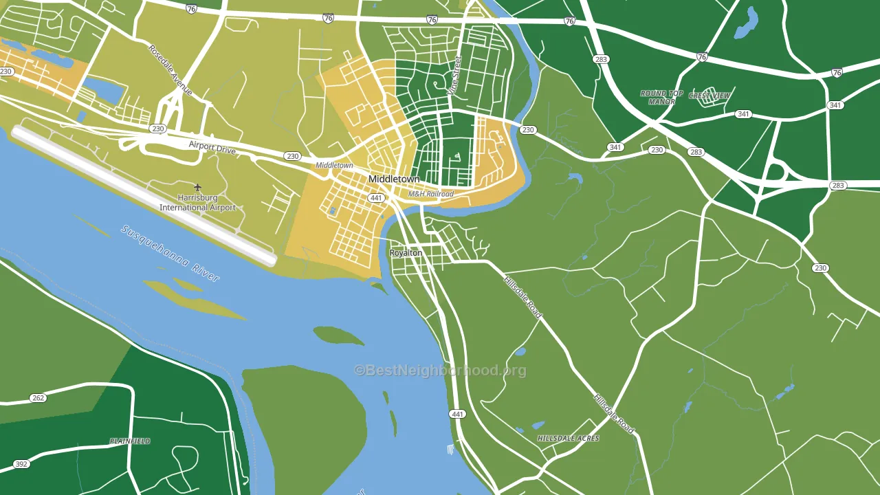 Royalton, PA block-group voter-turnout map
