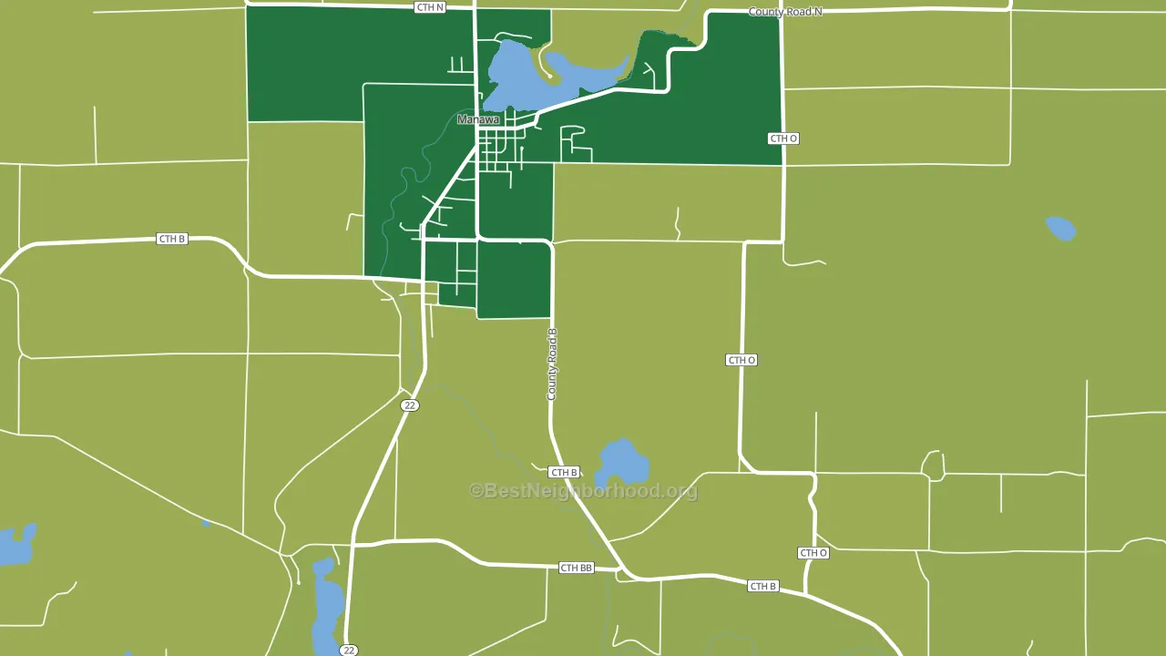 Royalton, WI block-group voter-turnout map