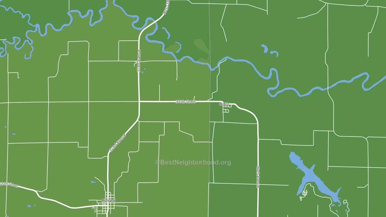 Rubio, IA block-group voter-turnout map